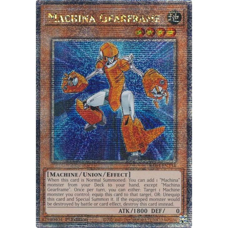 Image for Machina Gearframe (Quarter Century Secret Rare) (RA03-EN234) - YuGiOh