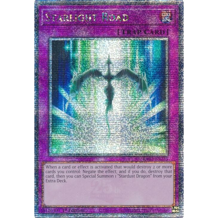 Image for Starlight Road (Quarter Century Secret Rare) (RA03-EN235) - YuGiOh