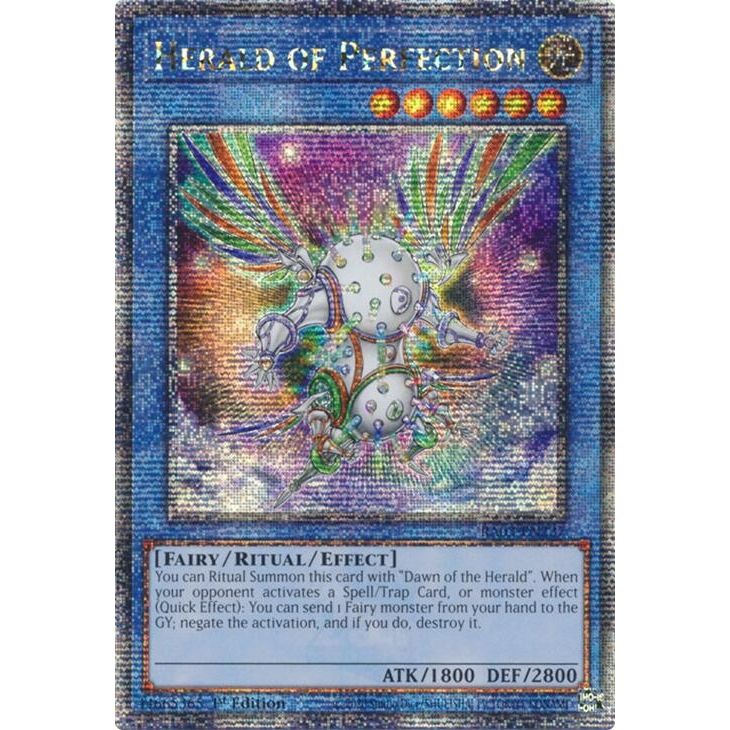 Image for Herald of Perfection (Quarter Century Secret Rare) (RA03-EN237) - YuGiOh
