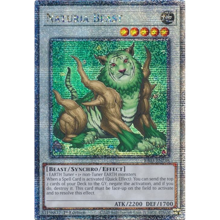 Image for Naturia Beast (Quarter Century Secret Rare) (RA03-EN238) - YuGiOh