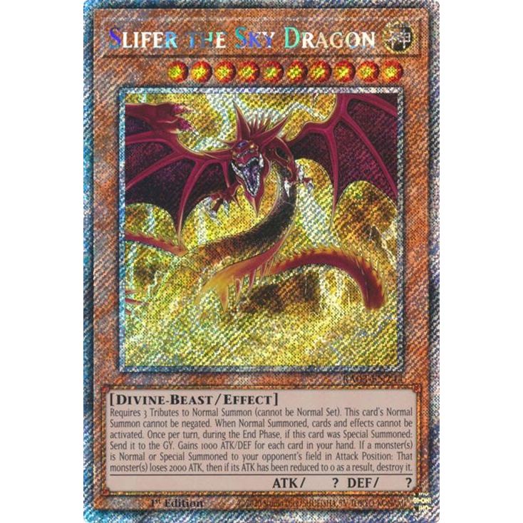 Image for Slifer the Sky Dragon (Platinum Secret Rare) (RA03-EN244) - YuGiOh