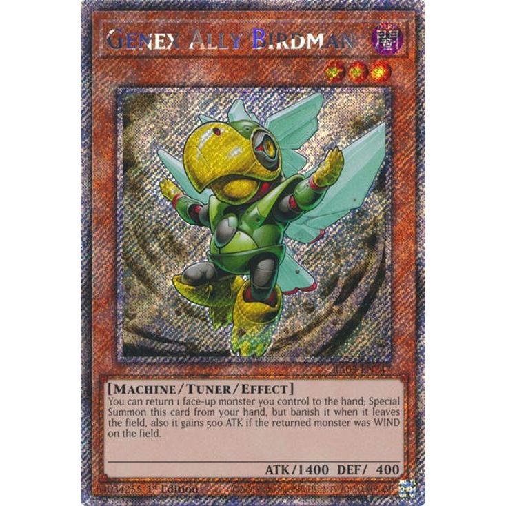 Image for Genex Ally Birdman (Platinum Secret Rare) (RA03-EN247) - YuGiOh