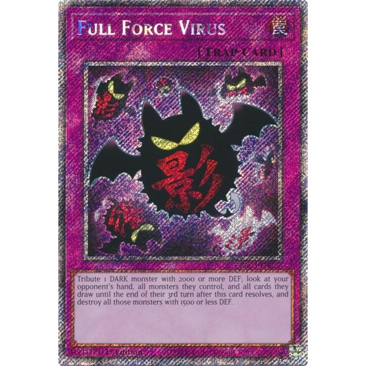 Image for Full Force Virus (Platinum Secret Rare) (RA03-EN267) - YuGiOh