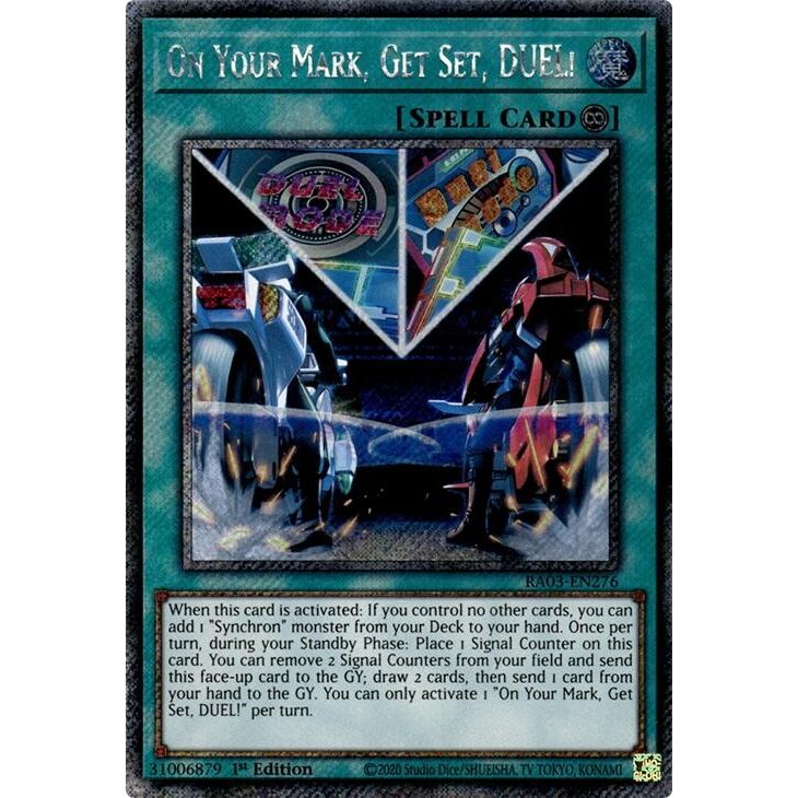 Image for On Your Mark, Get Set, DUEL! (Platinum Secret Rare) (RA03-EN276) - YuGiOh