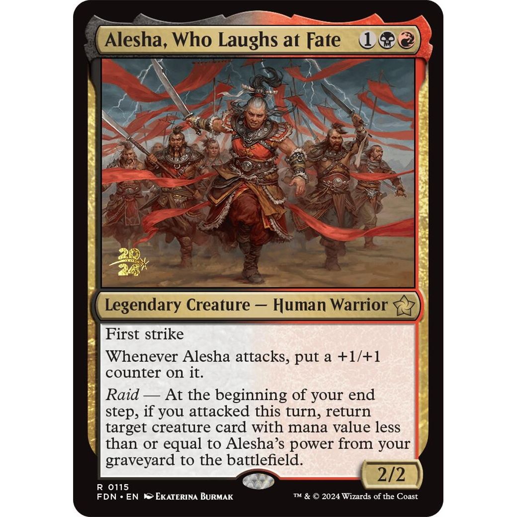 Image for Alesha, Who Laughs at Fate (115) (PRE) - Magic: The Gathering