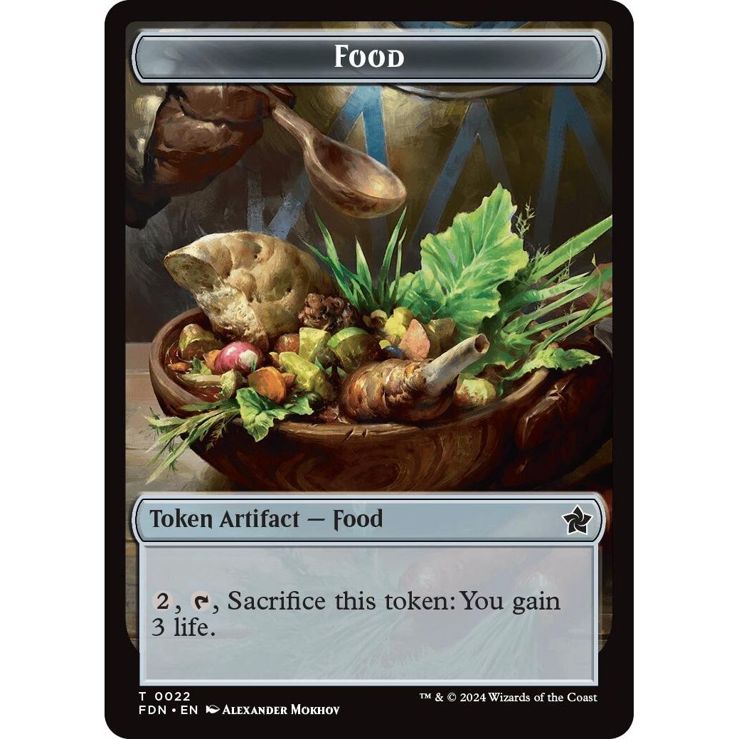 Image for Food // Treasure Double-Sided Token (22 // 23) (FDN) - Magic: The Gathering