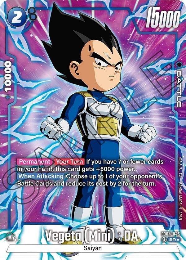 Image for Vegeta (Mini) : DA (Alternate Art) (FB04-045) (FB04) - Dragon Ball Super: Fusion World