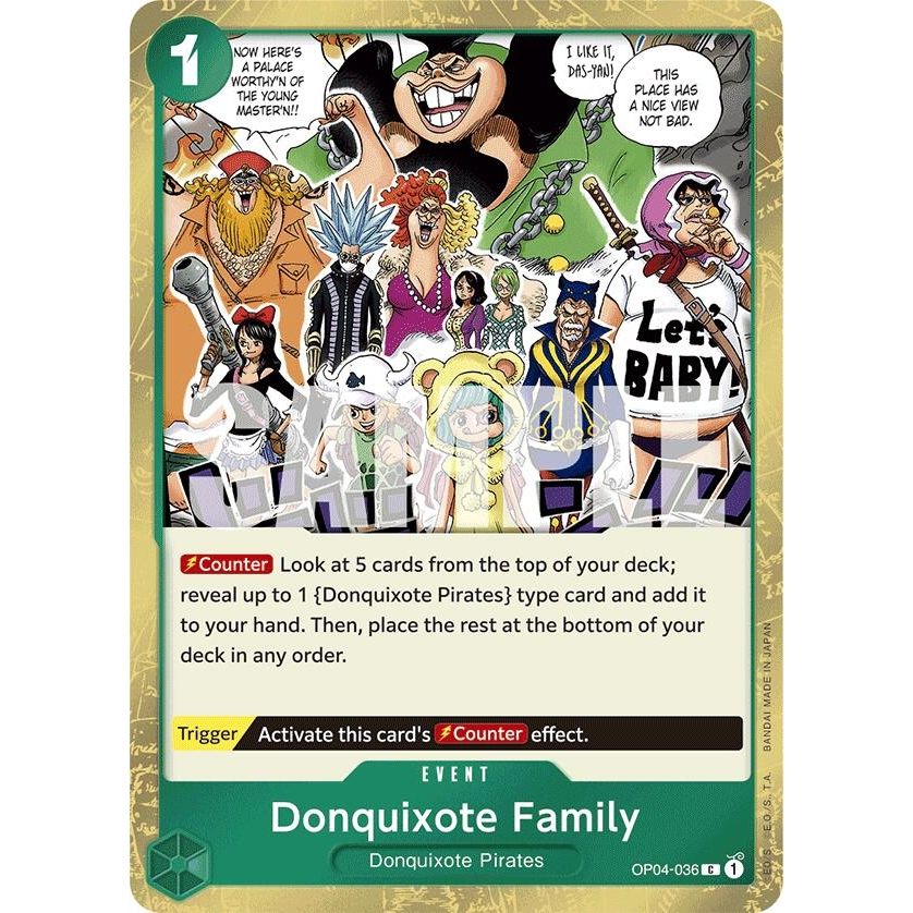 Image for Donquixote Family (Jolly Roger Foil) (OP04-036) (PRB-01) - One Piece Card Game