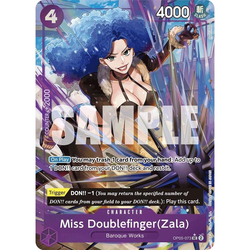 Image for Miss Doublefinger(Zala) (Full Art) (OP05-073) (PRB-01) - One Piece Card Game