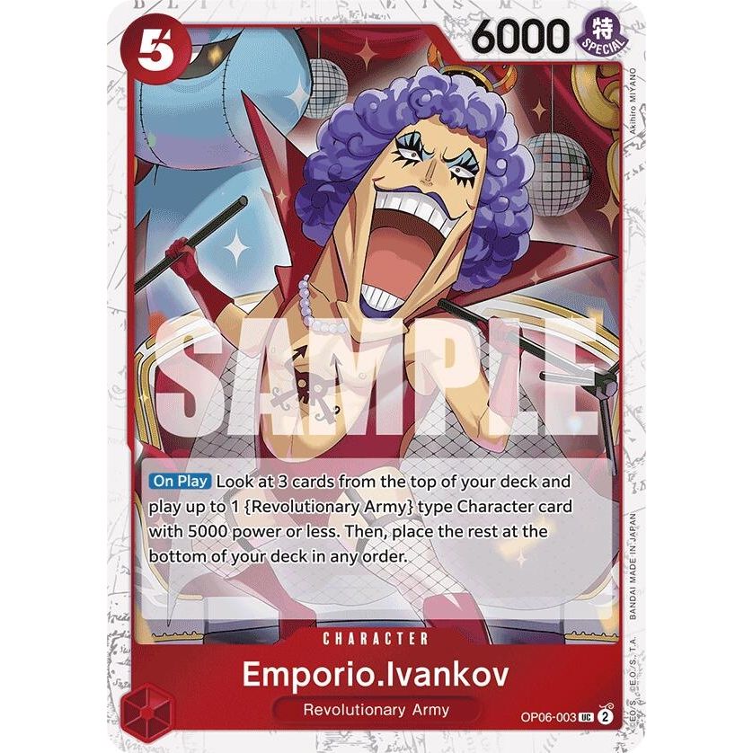 Image for Emporio.Ivankov (Jolly Roger Foil) (OP06-003) (PRB-01) - One Piece Card Game