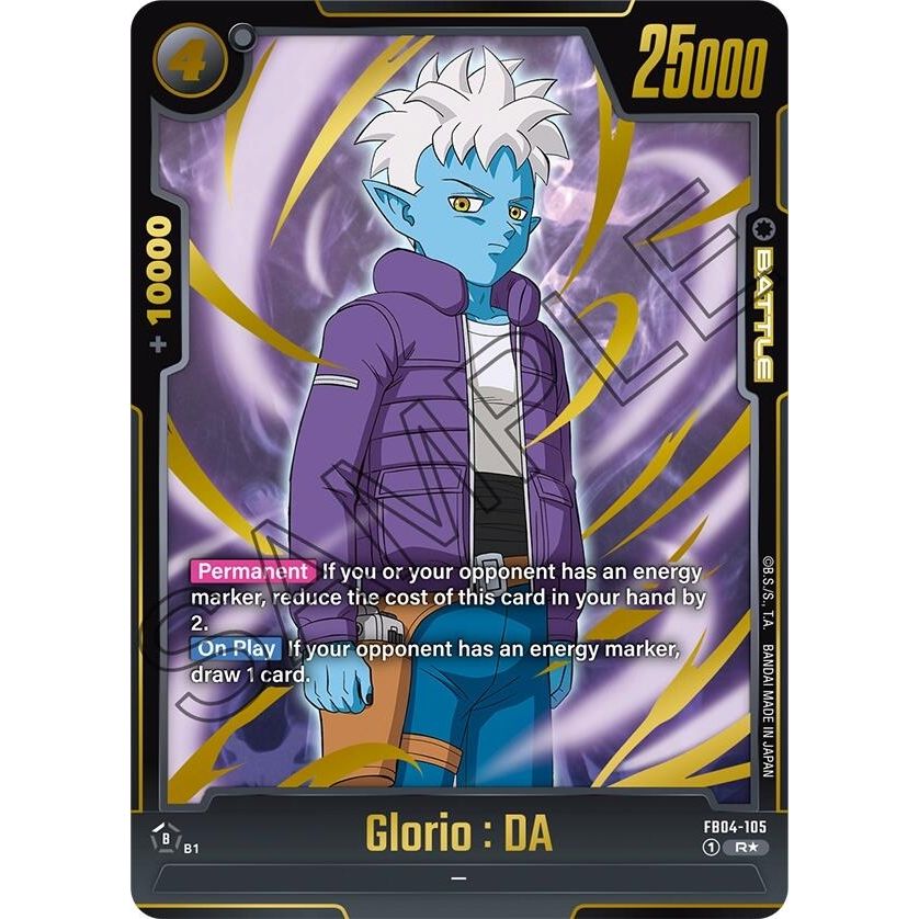 Image for Glorio : DA (Alternate Art) (FB04-105) (FB04) - Dragon Ball Super: Fusion World