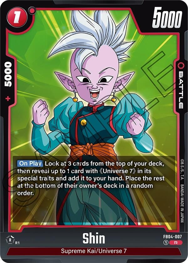 Image for Shin - FB04-007 (FB04-007) (FB04) - Dragon Ball Super: Fusion World