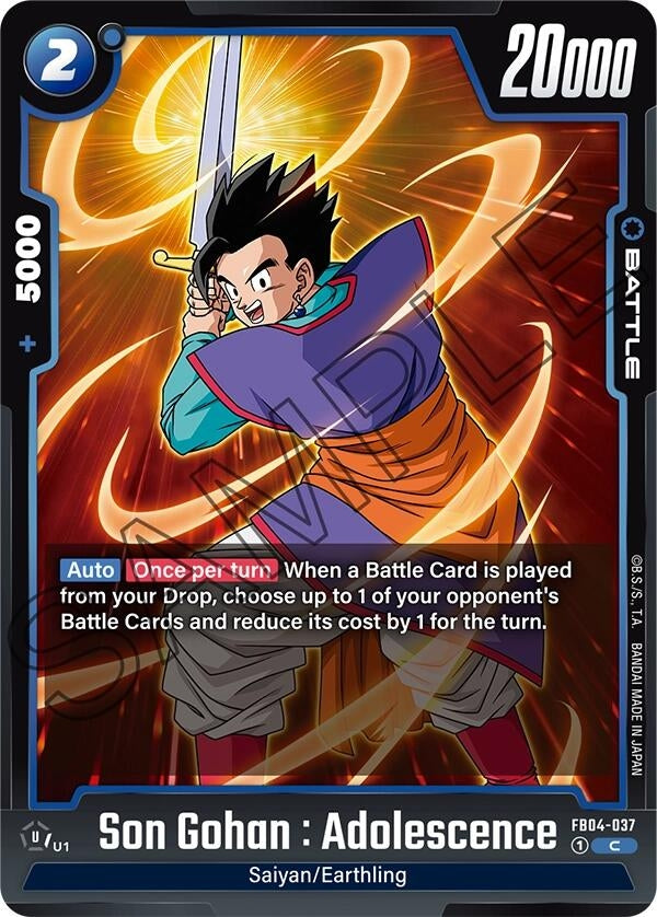 Image for Son Gohan : Adolescence - FB04-037 (FB04-037) (FB04) - Dragon Ball Super: Fusion World