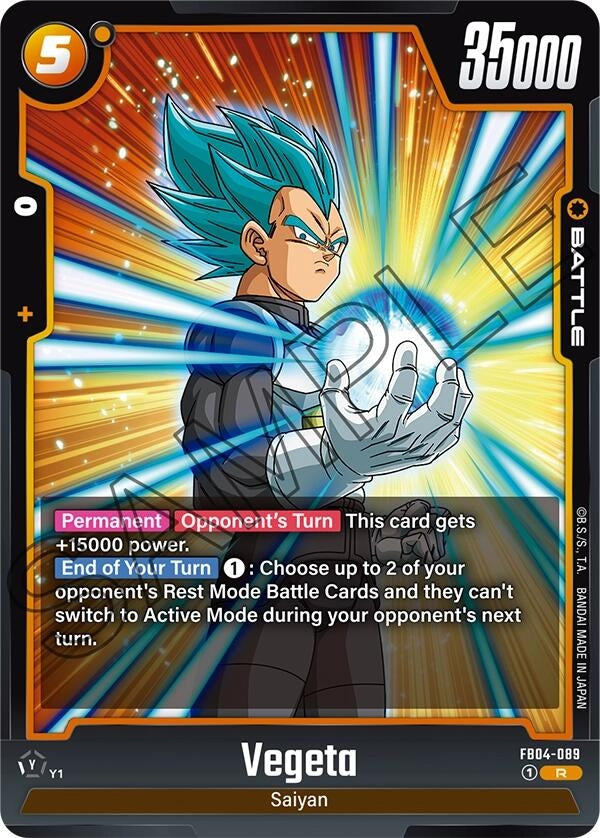 Image for Vegeta - FB04-089 (FB04-089) (FB04) - Dragon Ball Super: Fusion World