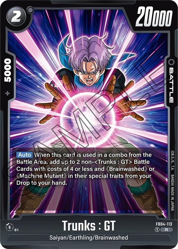 Image for Trunks : GT - FB04-113 (FB04-113) (FB04) - Dragon Ball Super: Fusion World