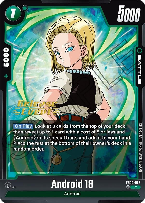 Image for Android 18 (FB04-057) (FB04_PR) - Dragon Ball Super: Fusion World