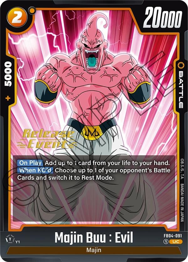 Image for Majin Buu : Evil - FB04-091 (FB04-091) (FB04_PR) - Dragon Ball Super: Fusion World