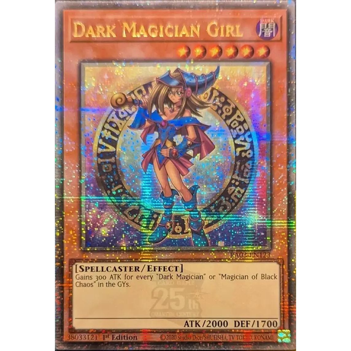 Image for Dark Magician Girl (Quarter Century Secret Rare) (B) (RA03-EN123) - YuGiOh