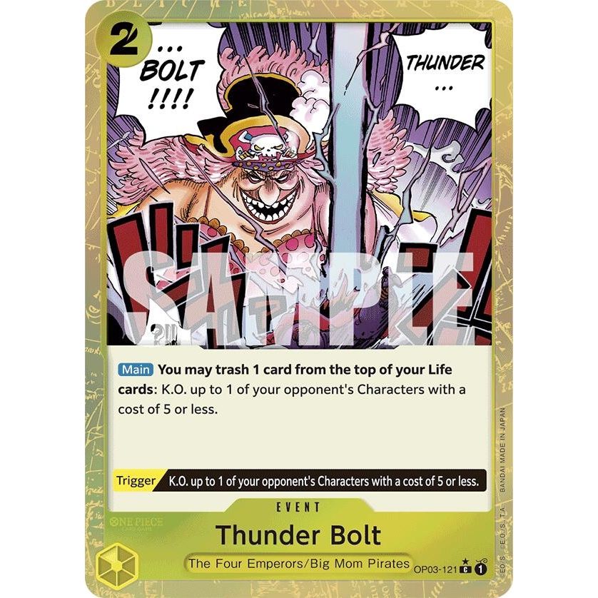 Image for Thunder Bolt (Textured Foil) (OP03-121) (PRB-01) - One Piece Card Game