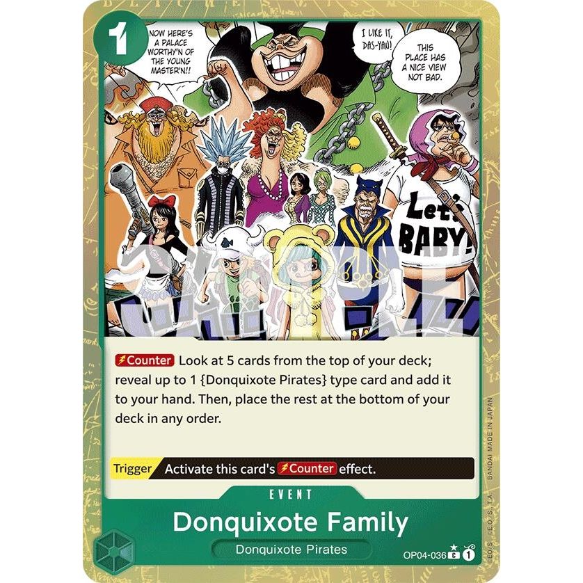 Image for Donquixote Family (Textured Foil) (OP04-036) (PRB-01) - One Piece Card Game