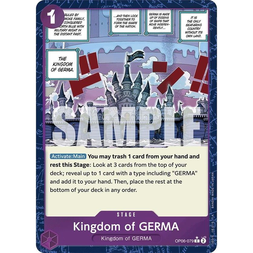 Image for Kingdom of GERMA (Textured Foil) (OP06-079) (PRB-01) - One Piece Card Game