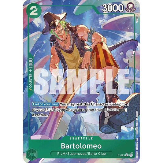 Image for Bartolomeo (P-029) (Full Art) (P-029) (PRB-01) - One Piece Card Game