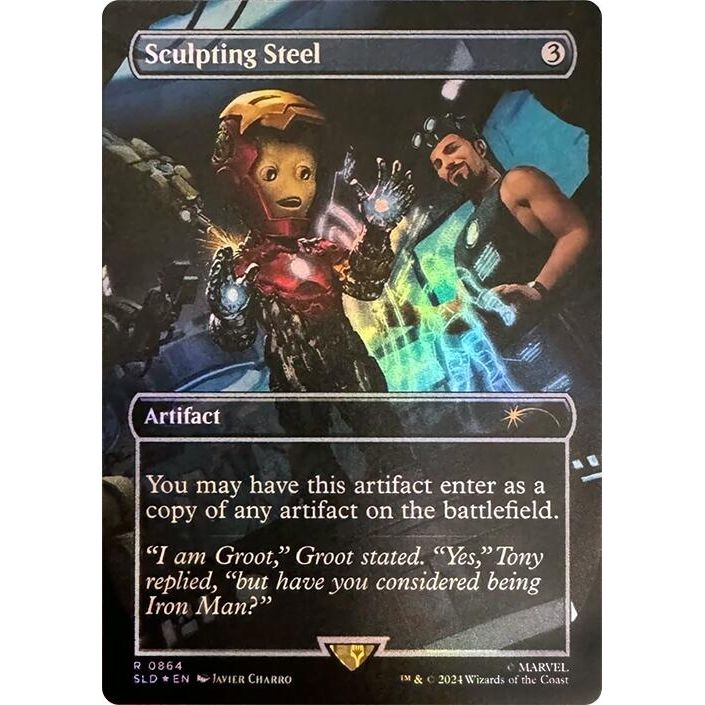 Image for Sculpting Steel (Rainbow Foil) (864) (SLD) - Magic: The Gathering