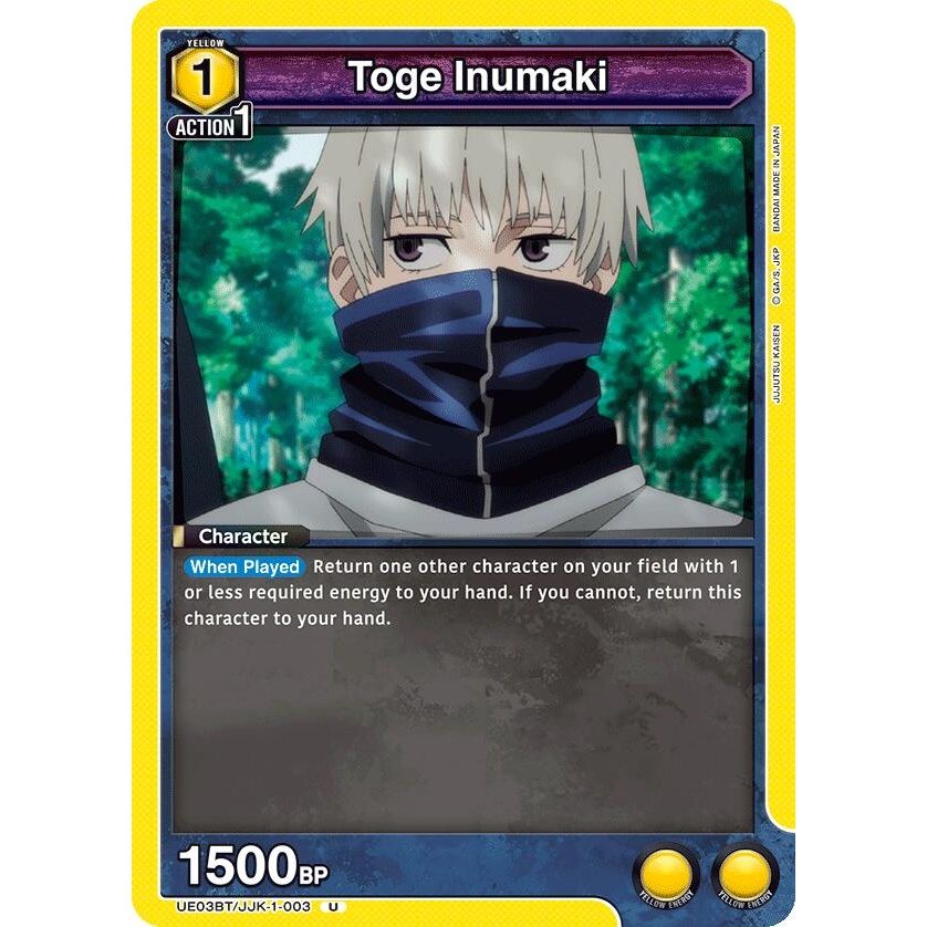 Image for Toge Inumaki (003) (UE03BT/JJK-1-003) (UE03BT) - Union Arena