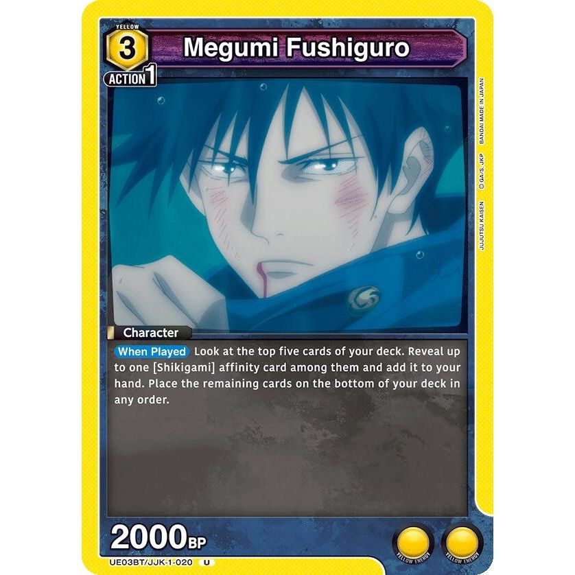 Image for Megumi Fushiguro (020) (UE03BT/JJK-1-020) (UE03BT) - Union Arena