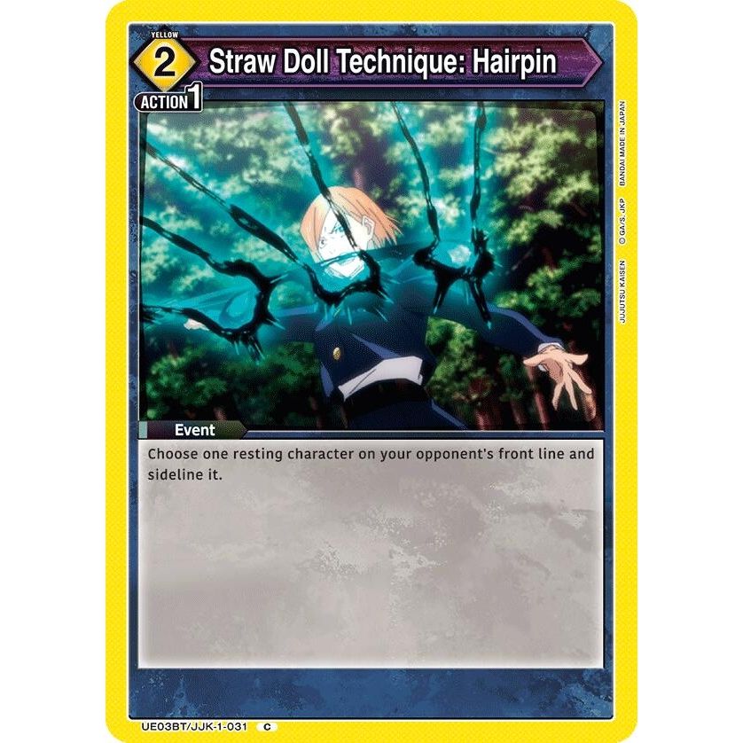 Image for Straw Doll Technique: Hairpin (UE03BT/JJK-1-031) (UE03BT) - Union Arena
