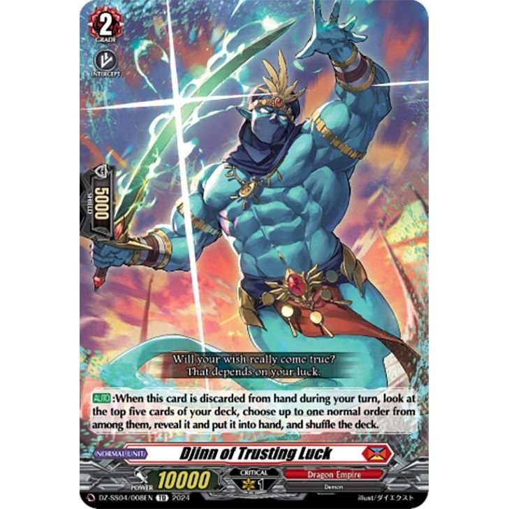 Image for Djinn of Trusting Luck (DZ-SS04/008EN) (SSSB) - Cardfight Vanguard