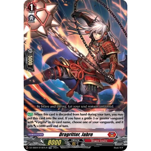 Image for Dragritter, Jabre (Foil) (DZ-SS04/010EN-R) (SSSB) - Cardfight Vanguard