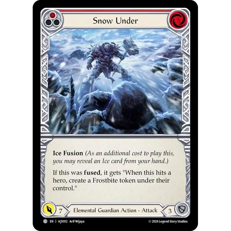 Image for Snow Under (Red) (AJV012) - Flesh and Blood TCG