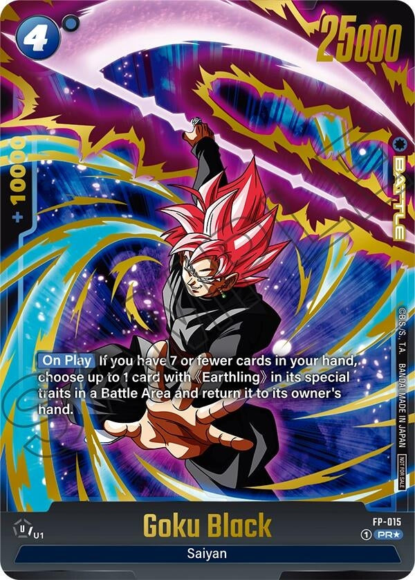 Image for Goku Black - FP-015 (Selection Pack 01) (FP-015) (DBSFW_TPR) - Dragon Ball Super: Fusion World
