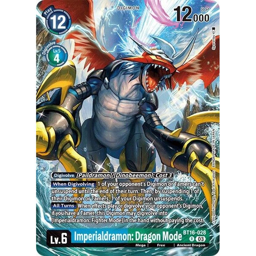 Image for Imperialdramon: Dragon Mode (Alternate Art) (BT16-028 R) (LM) - Digimon Card Game