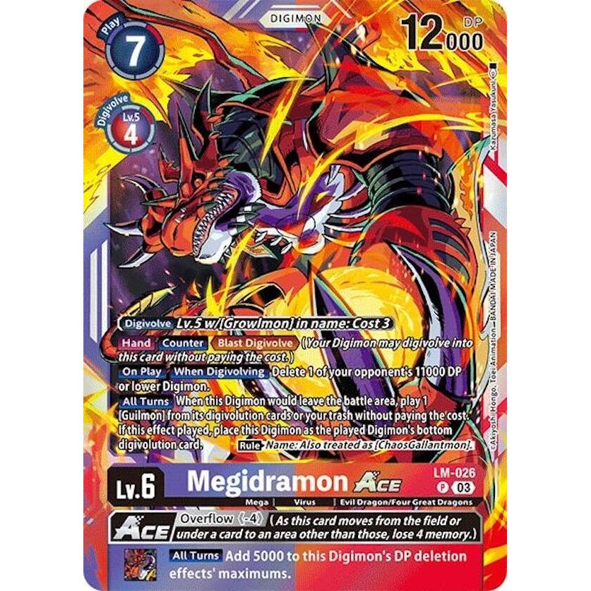 Image for Megidramon ACE (LM-026 P) (LM) - Digimon Card Game