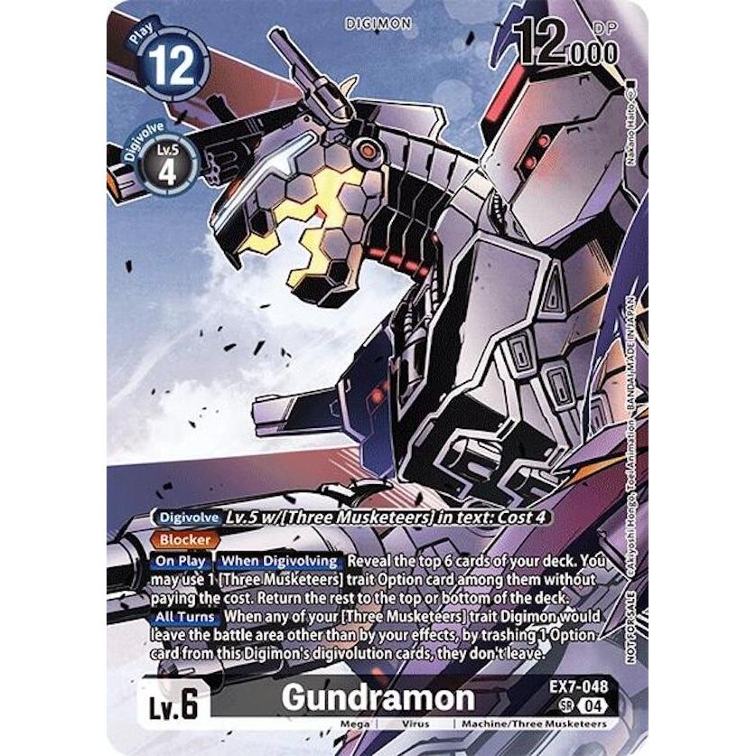Image for Gundramon (Alternate Art) (Box Topper) (EX7-048 SR) (LM) - Digimon Card Game