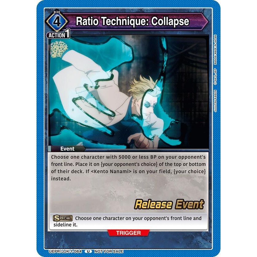 Image for Ratio Technique: Collapse (UEPR/JJK-1-064) (UE03BT_RE) - Union Arena