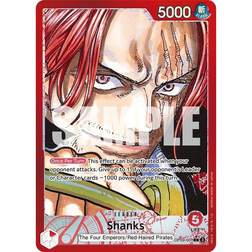 Image for Shanks (001) (Parallel) (OP09-001) (OP09) - One Piece Card Game