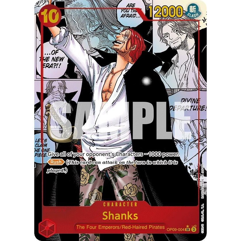 Image for Shanks (004) (Manga) (OP09-004) (OP09) - One Piece Card Game