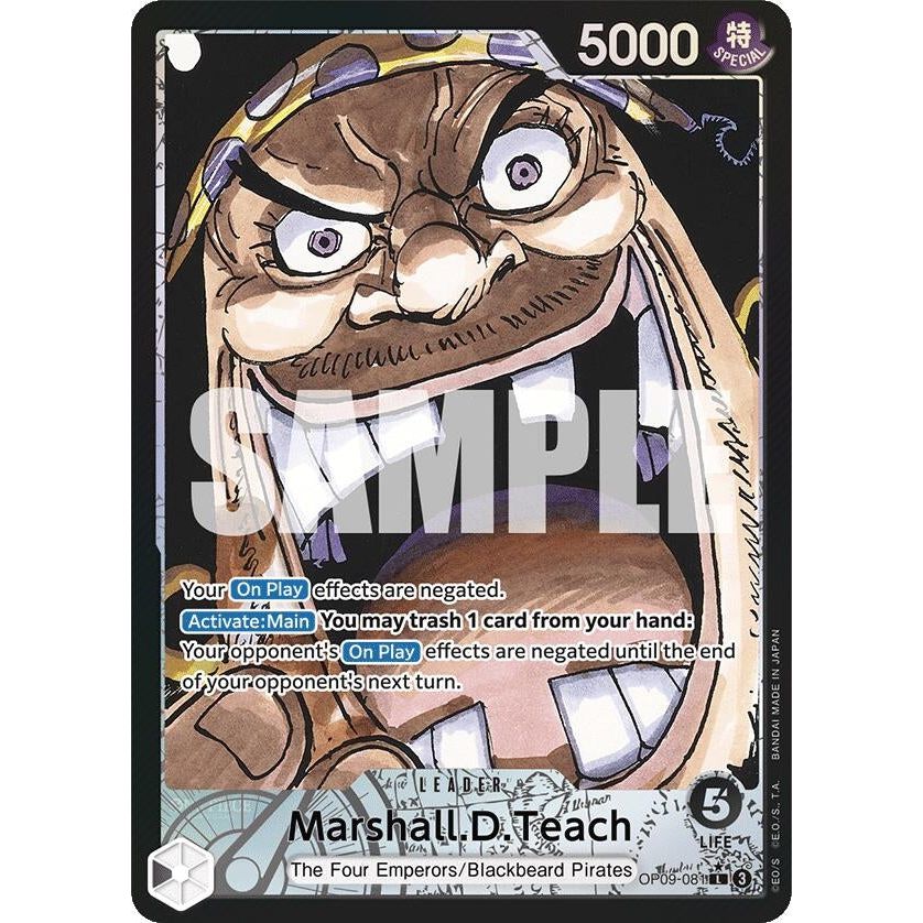 Image for Marshall.D.Teach (081) (Parallel) (OP09-081) (OP09) - One Piece Card Game