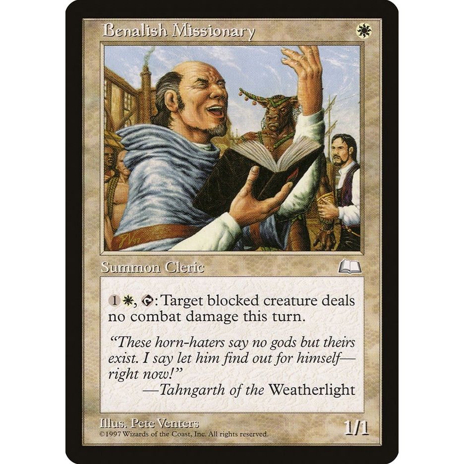 Image for Benalish Missionary (WTH) - Magic: The Gathering