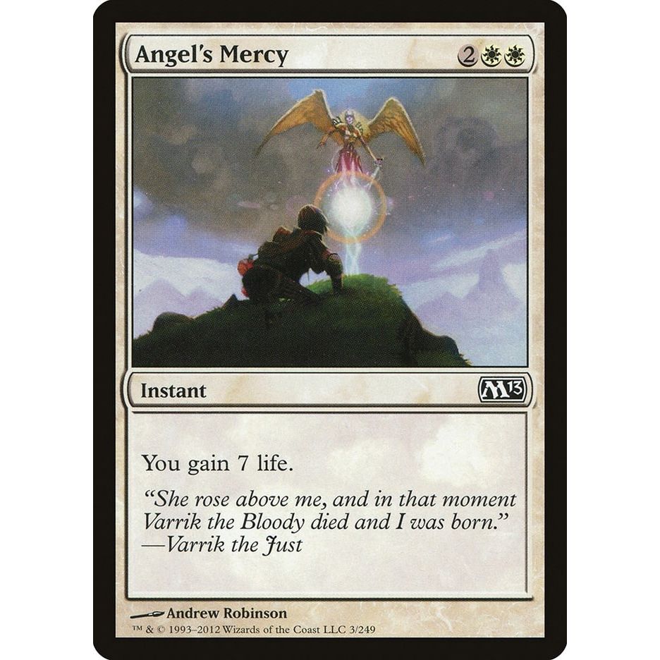 Image for Angel's Mercy (3) (M13) - Magic: The Gathering