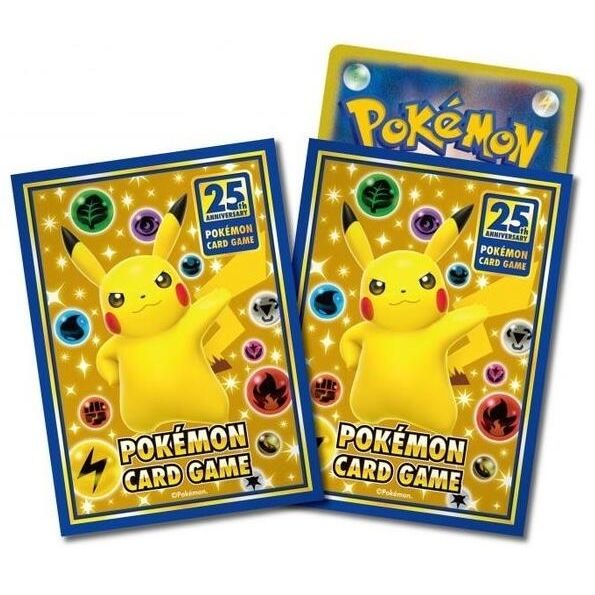 Image for Pokemon TCG: Pokemon Center Japan Exclusive Card Sleeves - 25th Anniversary Pikachu (64-Pack) - Card Sleeves