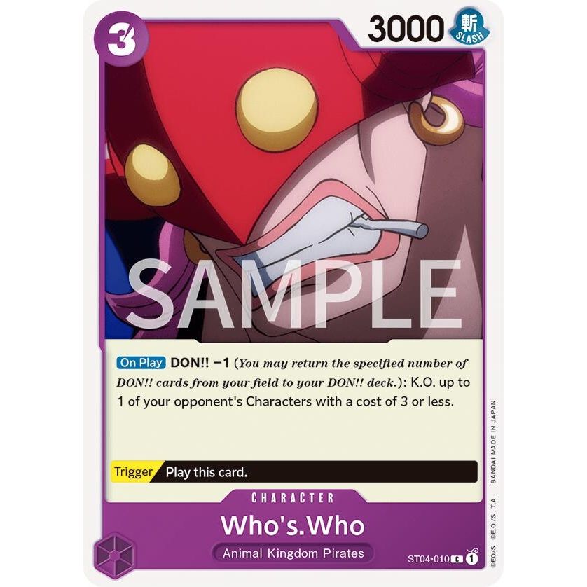 Image for Who's.Who (ST04-010) (OPRP) - One Piece Card Game