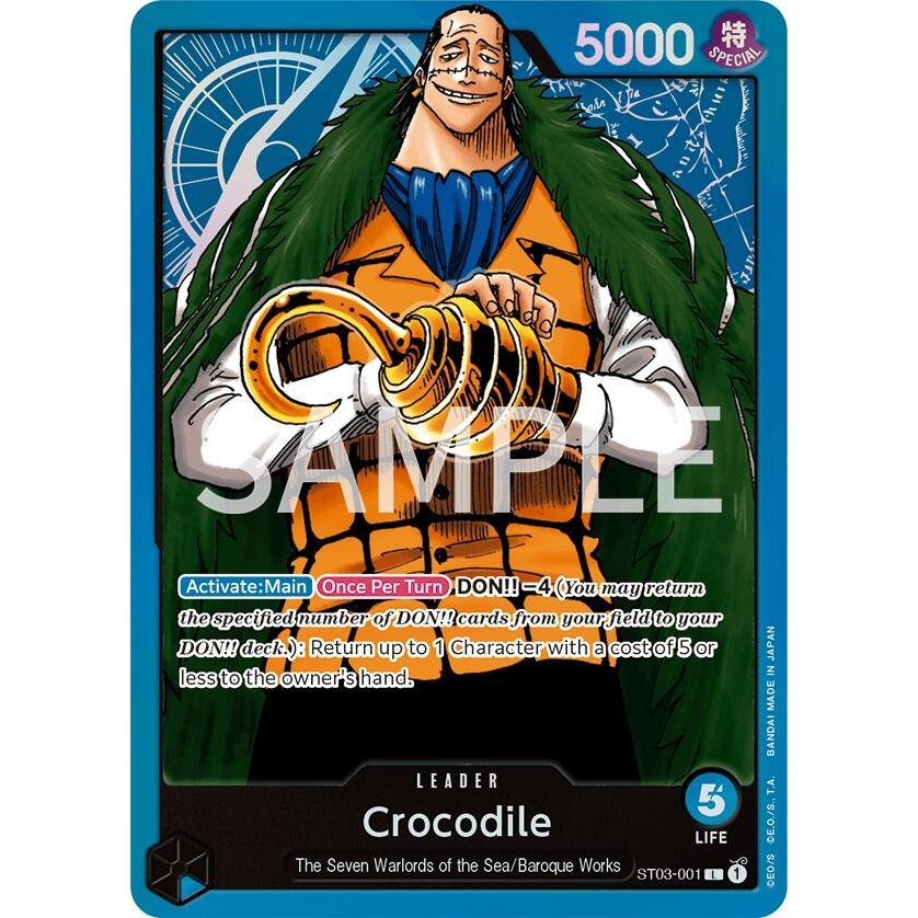 Image for Crocodile (001) (ST03-001) (OPRP) - One Piece Card Game