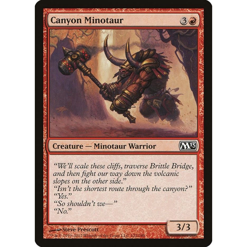 Image for Canyon Minotaur (122) (M13) - Magic: The Gathering