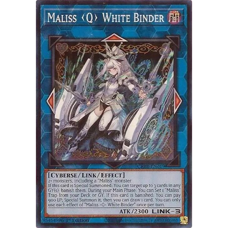 Image for Maliss Q White Binder (CRBR-EN019) (CRBR) - YuGiOh