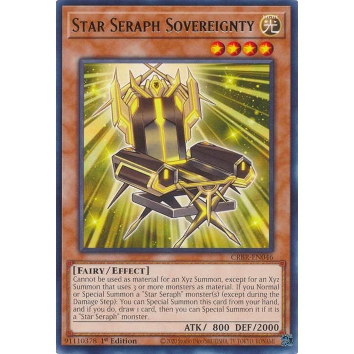 Image for Star Seraph Sovereignty (CRBR-EN046) (CRBR) - YuGiOh