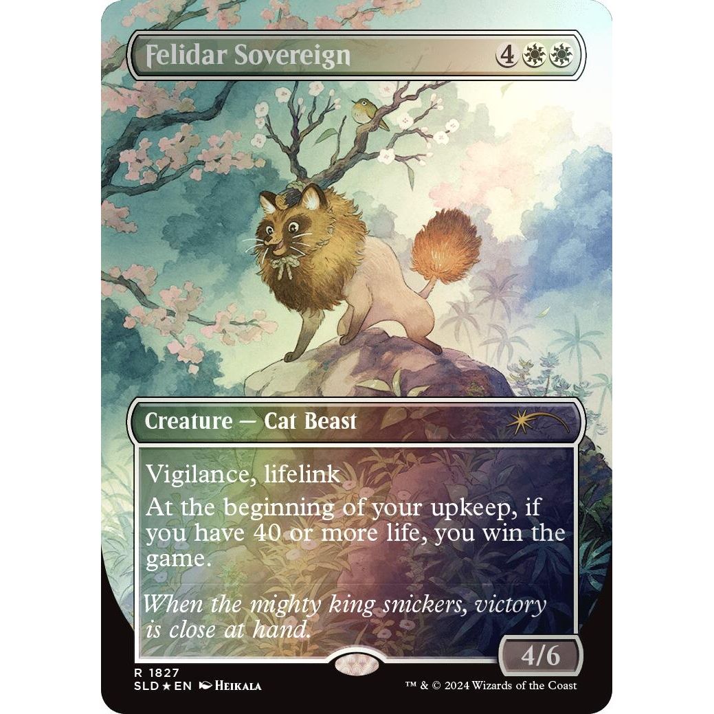 Image for Felidar Sovereign (1827) (Rainbow Foil) (1827) (SLD) - Magic: The Gathering
